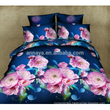 Latest 3D Flower Bed Sheet Designs with Fitted Bed Sheet and Quilt Cover Factory